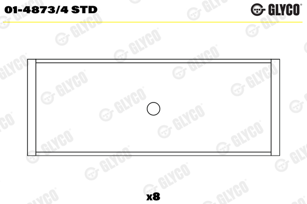 Bronzina di biella - 01-4873/4 STD GLYCO