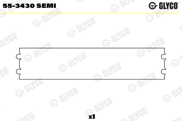 Small End Bushes, connecting rod - 55-3430 SEMI GLYCO