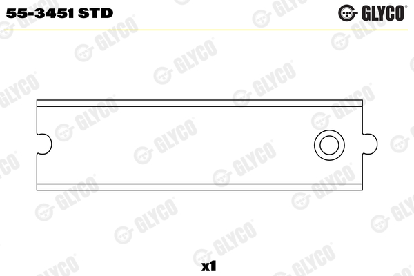 Small End Bushes, connecting rod - 55-3451 STD GLYCO