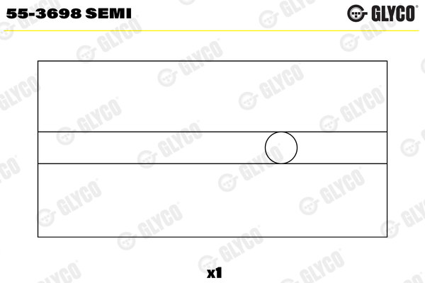 Small End Bushes, connecting rod - 55-3698 SEMI GLYCO