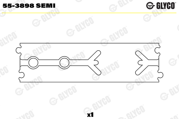 Small End Bushes, connecting rod - 55-3898 SEMI GLYCO