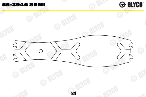 Small End Bushes, connecting rod - 55-3946 SEMI GLYCO