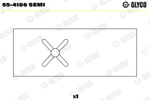 įvorės mažu galu, švaistiklis - 55-4186 SEMI GLYCO