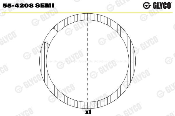 Small End Bushes, connecting rod - 55-4208 SEMI GLYCO