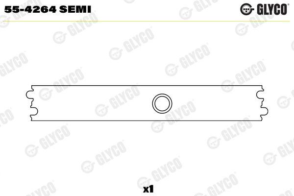 Small End Bushes, connecting rod - 55-4264 SEMI GLYCO