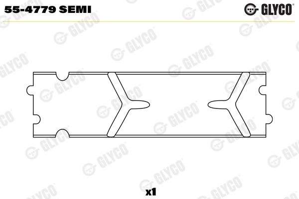 įvorės mažu galu, švaistiklis - 55-4779 SEMI GLYCO