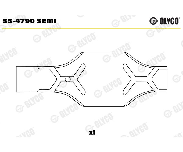 Small End Bushes, connecting rod - 55-4790 SEMI GLYCO