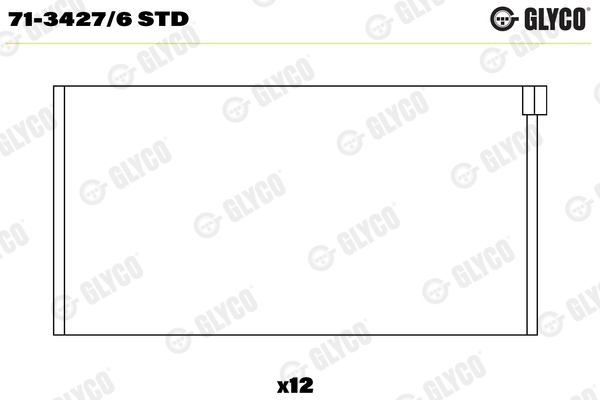 Bronzina di biella - 71-3427/6 STD GLYCO
