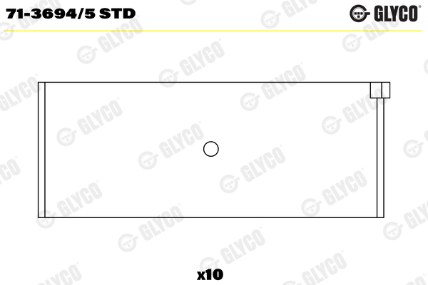 Big End Bearings - 71-3694/5 STD GLYCO