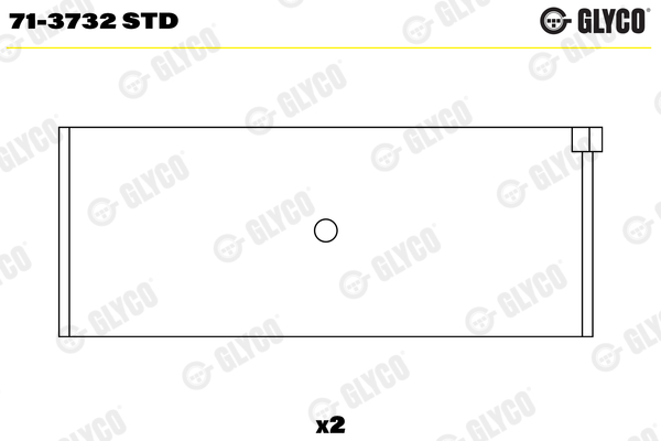Pleuellager - 71-3732 STD GLYCO