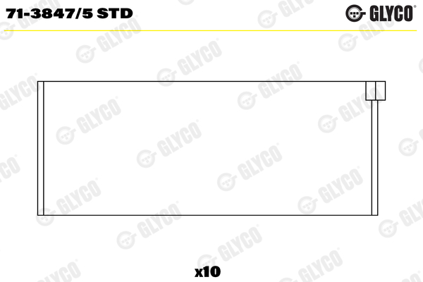 Bronzina di biella - 71-3847/5 STD GLYCO