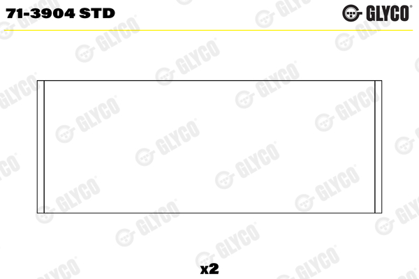 Шатунный подшипник - 71-3904 STD GLYCO