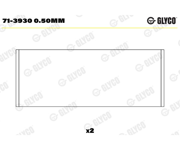 Big End Bearings - 71-3930 0.50MM GLYCO