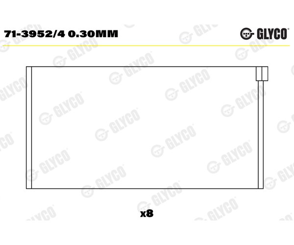 Big End Bearings - 71-3952/4 0.30MM GLYCO