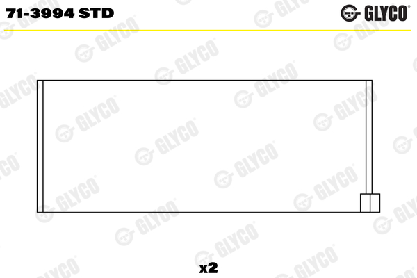 Шатунный подшипник - 71-3994 STD GLYCO