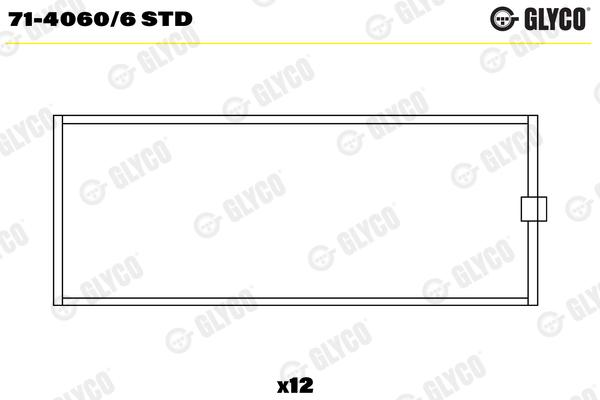 Bronzina di biella - 71-4060/6 STD GLYCO