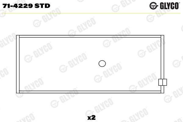 Bronzina di biella - 71-4229 STD GLYCO