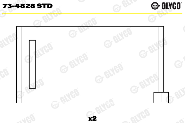 Supporto albero a camme - 73-4828 STD GLYCO
