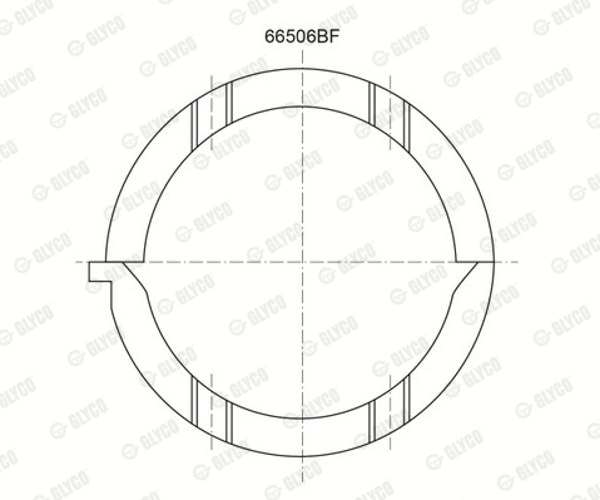 Thrust Washer, crankshaft - A208/2 STD GLYCO
