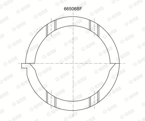 Thrust Washer, crankshaft - A208/2 STD GLYCO