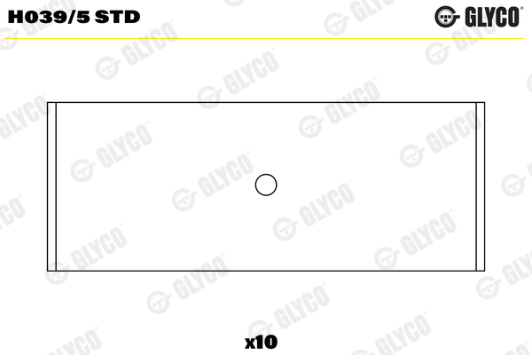 Crankshaft Bearings - H039/5 STD GLYCO