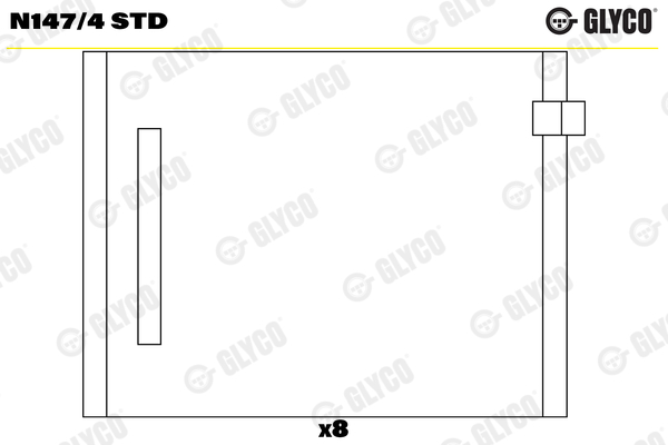 Camshaft Bushes - N147/4 STD GLYCO