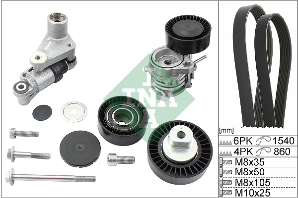 Kit Cinghie Poly-V - 529 0053 10 Schaeffler INA