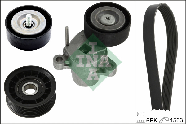 V-Ribbed Belt Set - 529 0337 10 Schaeffler INA