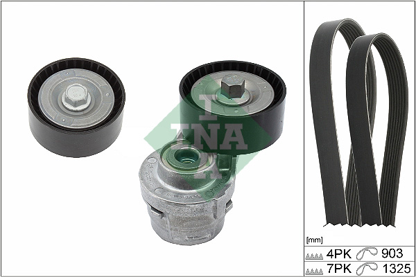 V-Ribbed Belt Set - 529 0386 10 Schaeffler INA
