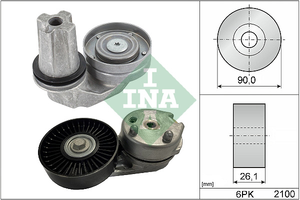 V formos rumbuotas diržas, komplektas - 529 0422 10 Schaeffler INA