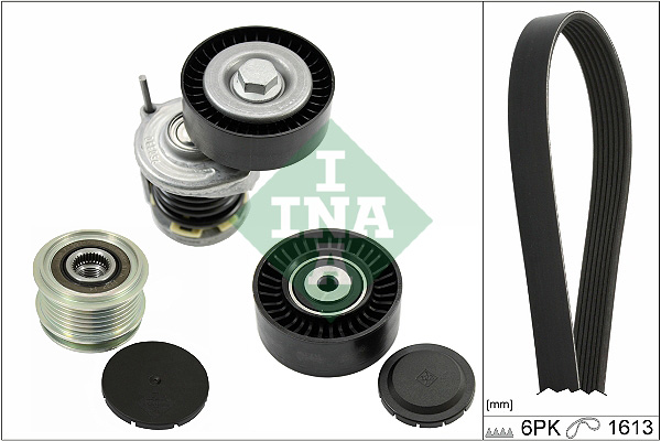 V formos rumbuotas diržas, komplektas - 529 0467 20 Schaeffler INA