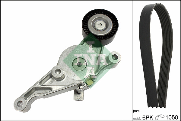 V formos rumbuotas diržas, komplektas - 529 0469 10 Schaeffler INA