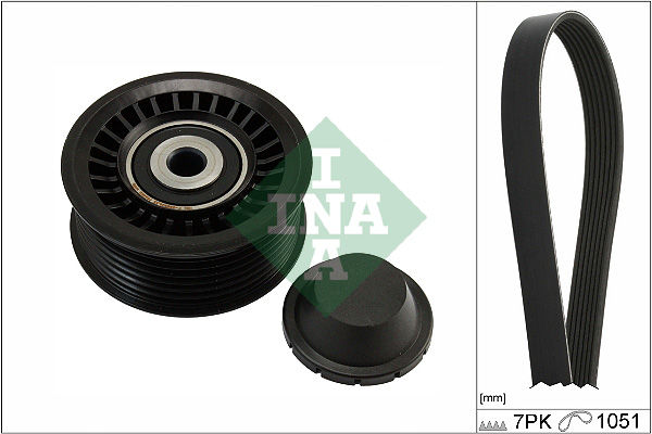 V formos rumbuotas diržas, komplektas - 529 0486 10 Schaeffler INA