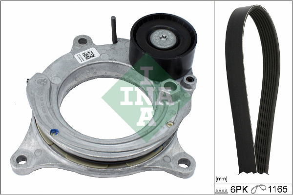 V formos rumbuotas diržas, komplektas - 529 0488 10 Schaeffler INA
