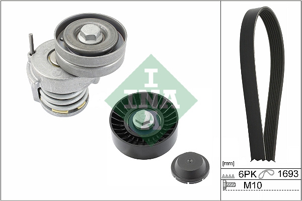V formos rumbuotas diržas, komplektas - 529 0534 10 Schaeffler INA