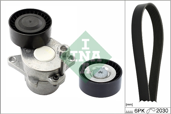 V formos rumbuotas diržas, komplektas - 529 0539 10 Schaeffler INA