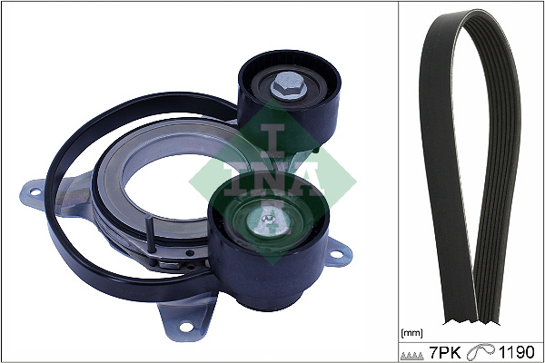 V formos rumbuotas diržas, komplektas - 529 0547 10 Schaeffler INA