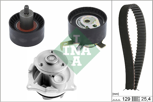 Pompa acqua + Kit cinghie dentate - 530 0066 30 Schaeffler INA