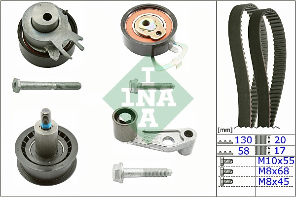 Timing Belt Set - 530 0089 10 Schaeffler INA