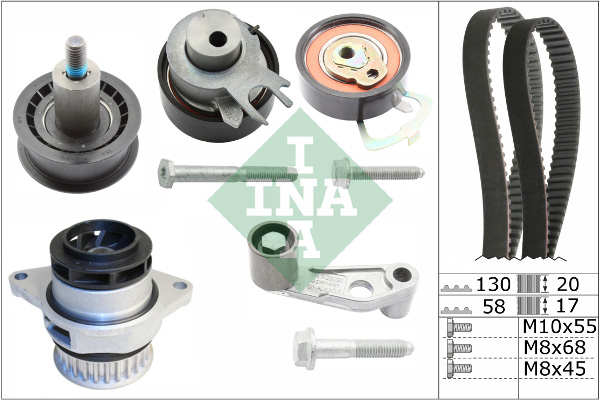 Water Pump & Timing Belt Set - 530 0089 30 Schaeffler INA