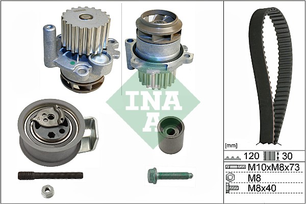 Water Pump & Timing Belt Set - 530 0091 30 Schaeffler INA