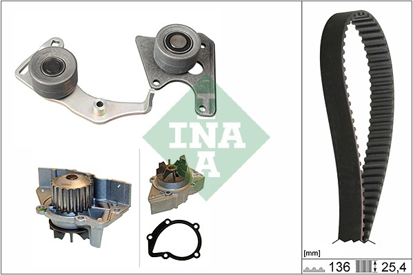 Water Pump & Timing Belt Set - 530 0096 31 Schaeffler INA