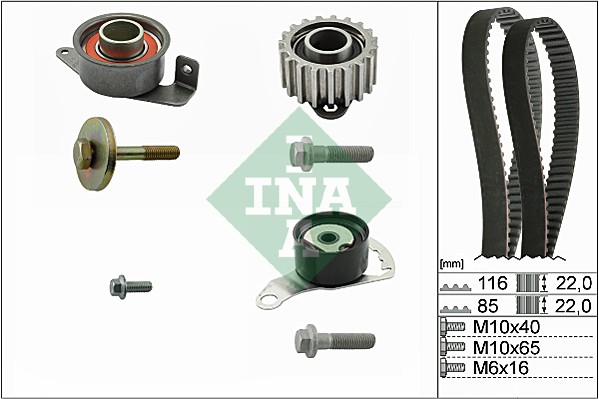 Timing Belt Set - 530 0104 10 Schaeffler INA