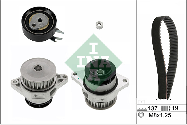 Water Pump & Timing Belt Set - 530 0167 30 Schaeffler INA