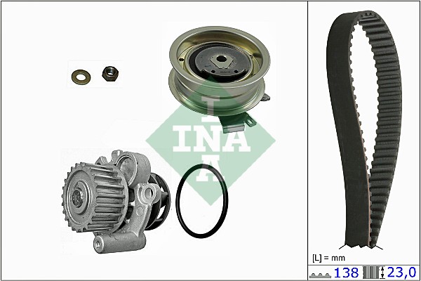Water Pump & Timing Belt Set - 530 0171 30 Schaeffler INA