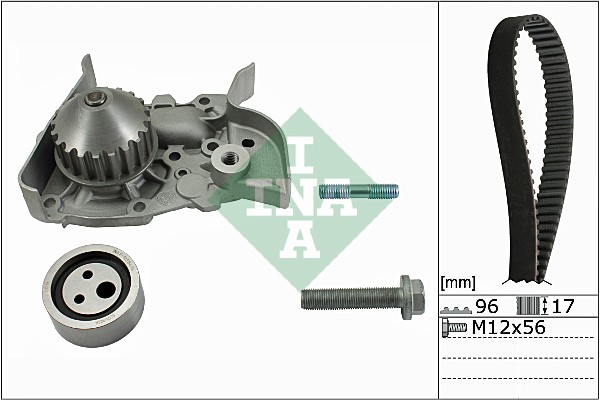 Water Pump & Timing Belt Set - 530 0191 30 Schaeffler INA