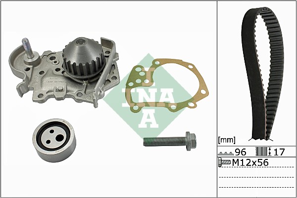 Water Pump & Timing Belt Set - 530 0191 31 Schaeffler INA