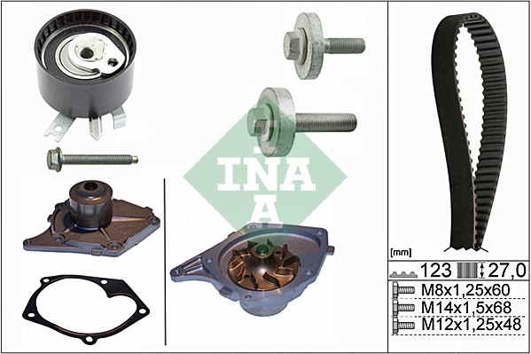 Water Pump & Timing Belt Set - 530 0197 30 Schaeffler INA