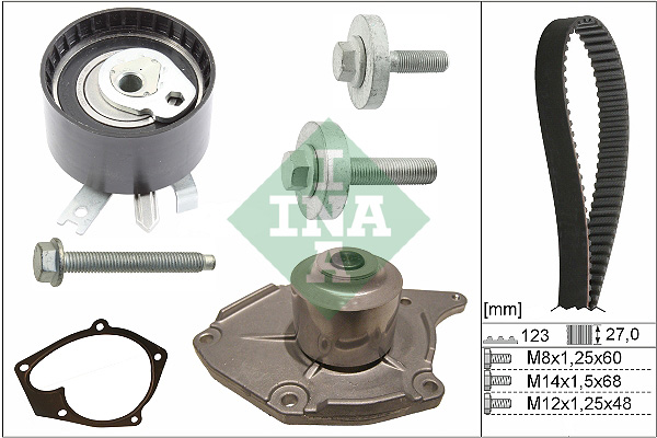 Water Pump & Timing Belt Set - 530 0197 31 Schaeffler INA