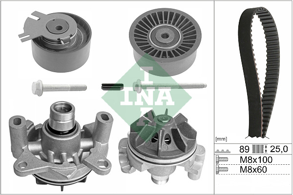 Water Pump & Timing Belt Set - 530 0198 30 Schaeffler INA